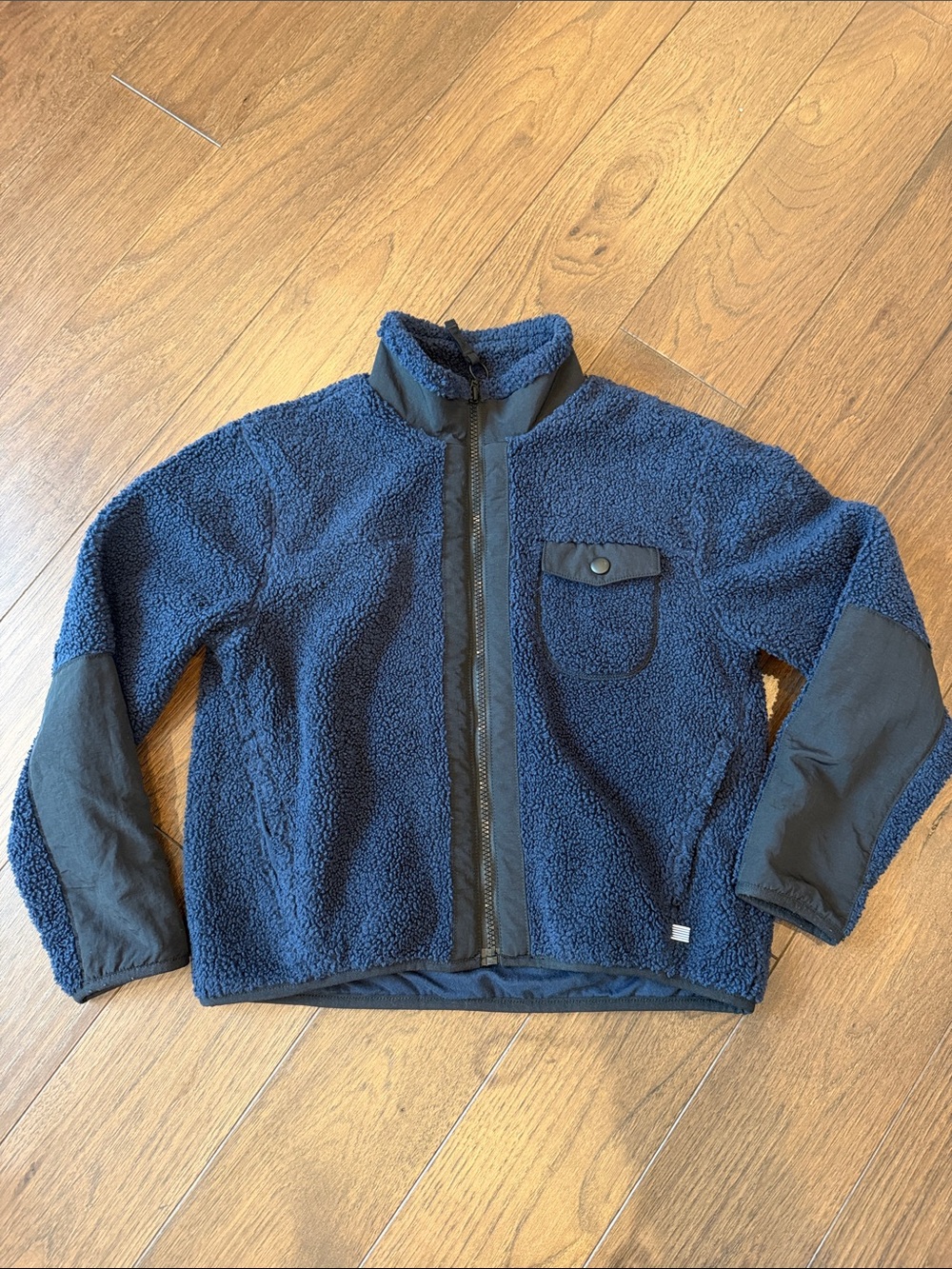 Crewcuts Navy Sherpa Zip Jacket Size Medium 8/9 - C13-034